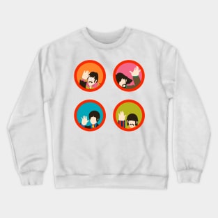 yellow submarine minimal Crewneck Sweatshirt